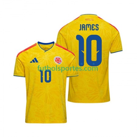 Camiseta Colombia James Rodriguez 10 Primera Equipación Copa Mundo 2026
